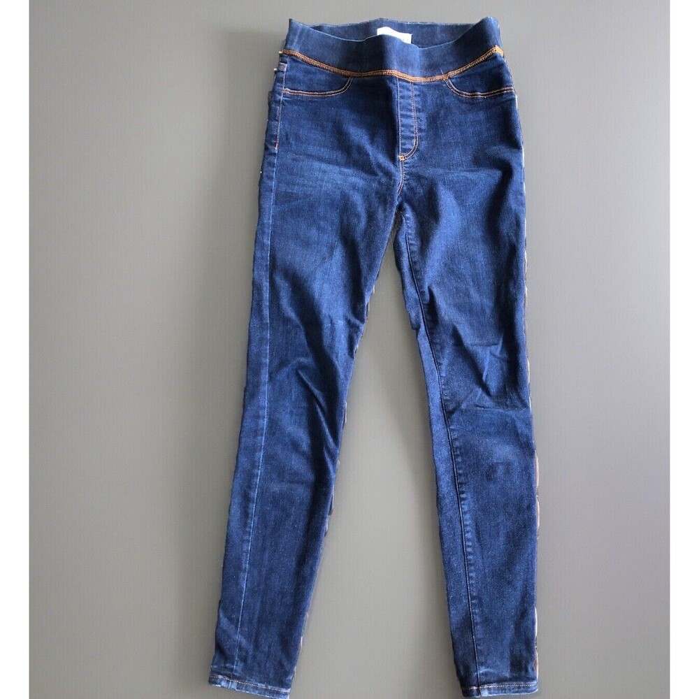 Ann Taylor Loft  Sz 4 X 27 Legging High Rise Dark Wash Blue Jeans